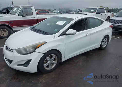 2014 Hyundai Elantra Se из США, поврежденный, VIN 5NPDH4AE9EH488550